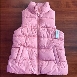 Old Navy Light Pink Puffer Vest - NWT size small